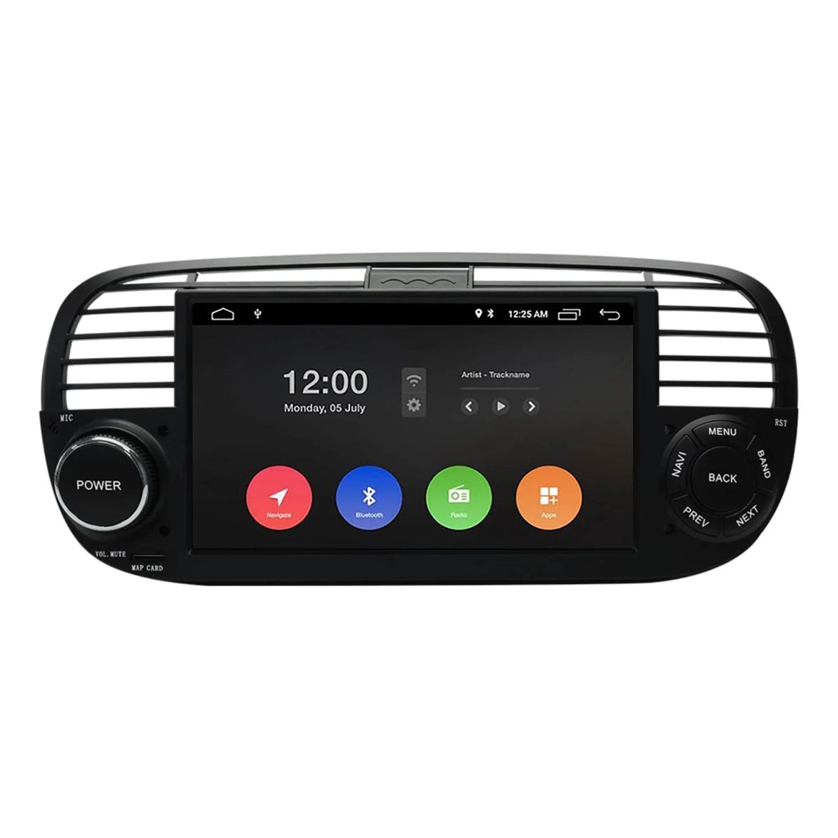 CarPlay Fiat 500 (2007-2015) — Autoradio Écran Tactile 7"
