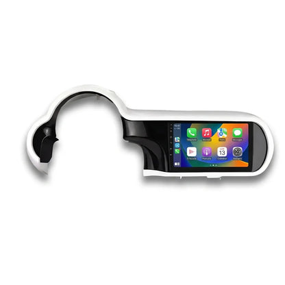 Autoradio CarPlay 9 pouces pour Renault Twingo 3 avec façade d'intégration blanc brillant