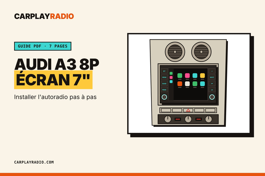 Installer l'autoradio 7 pouces au format d'origine